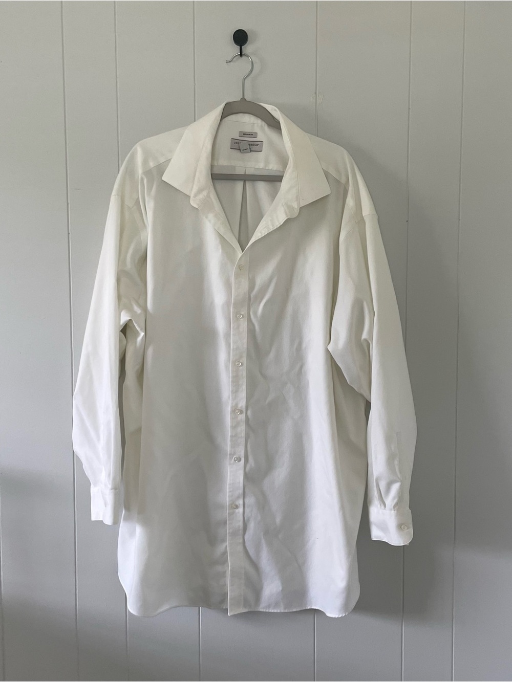 Joseph Abboud Men's White Button-Up Dress Shirt